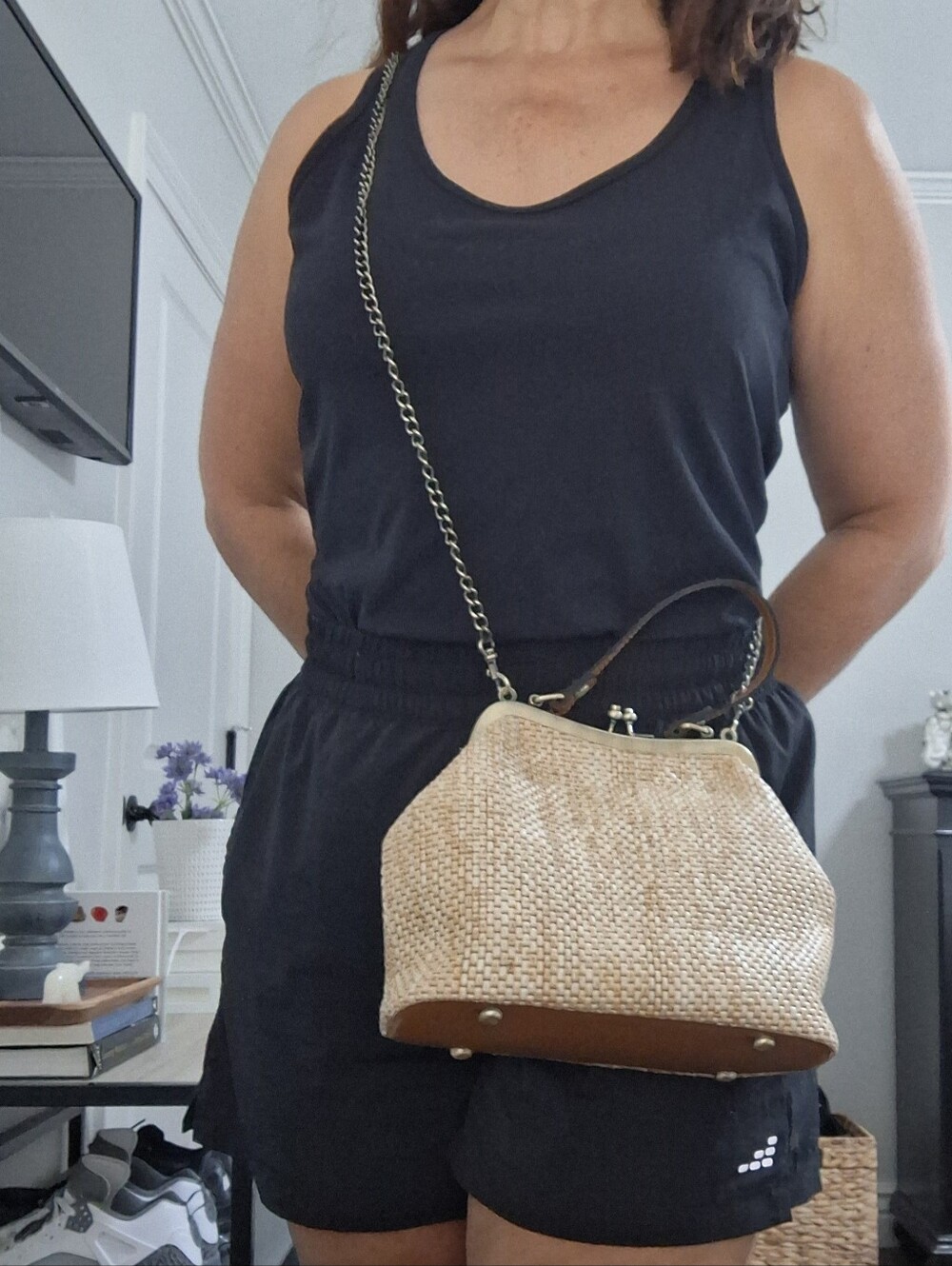 Patricia Nash Straw Woven Tote Bag - Picture 2 of 7